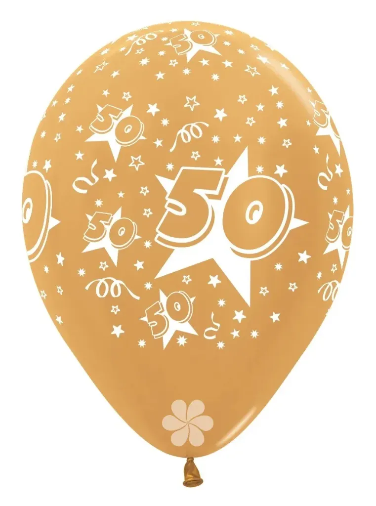 R12 - Number 50 - Metallic Gold - 570 - 25pcs