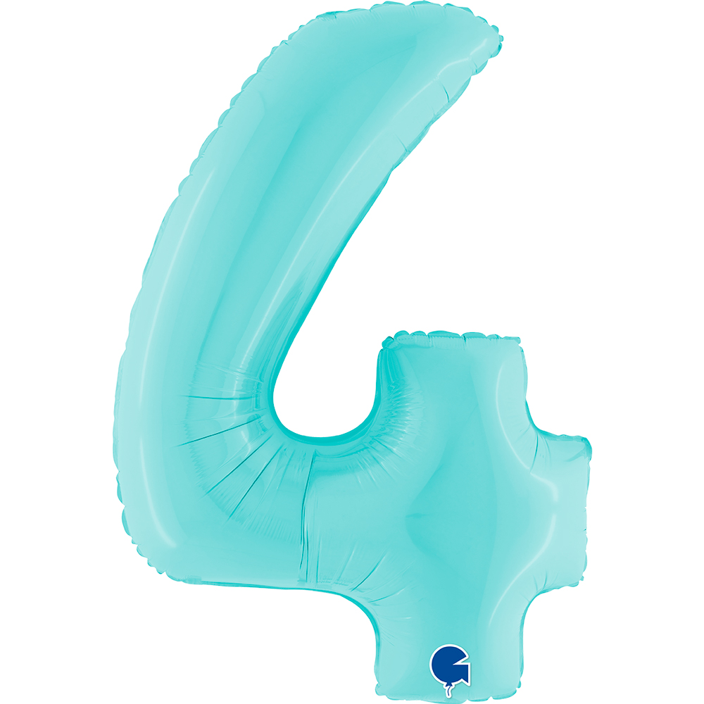 [064PB-P] Number 4 - Light Blue - 40 inch - Grabo