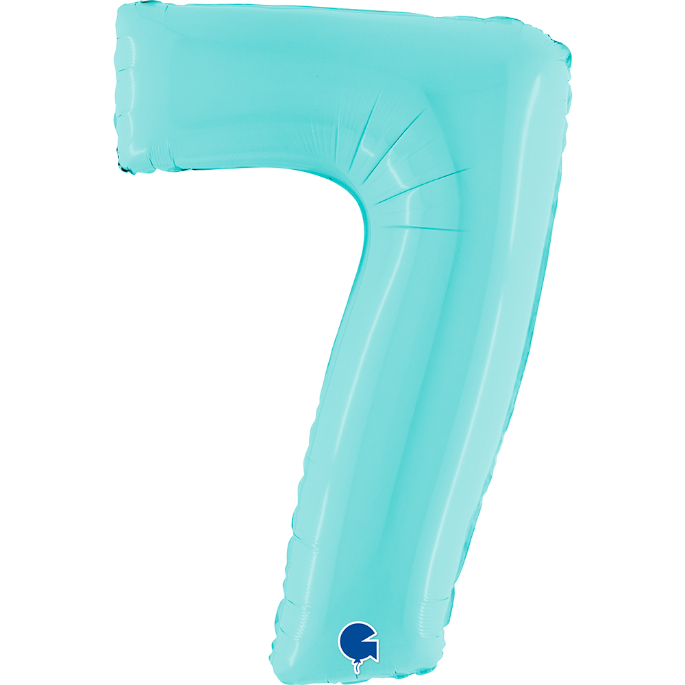[067PB-P] Number 7 - Light Blue - 40 inch - Grabo