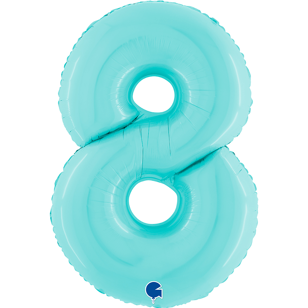 Number 8 - Light Blue - 40 inch - Grabo