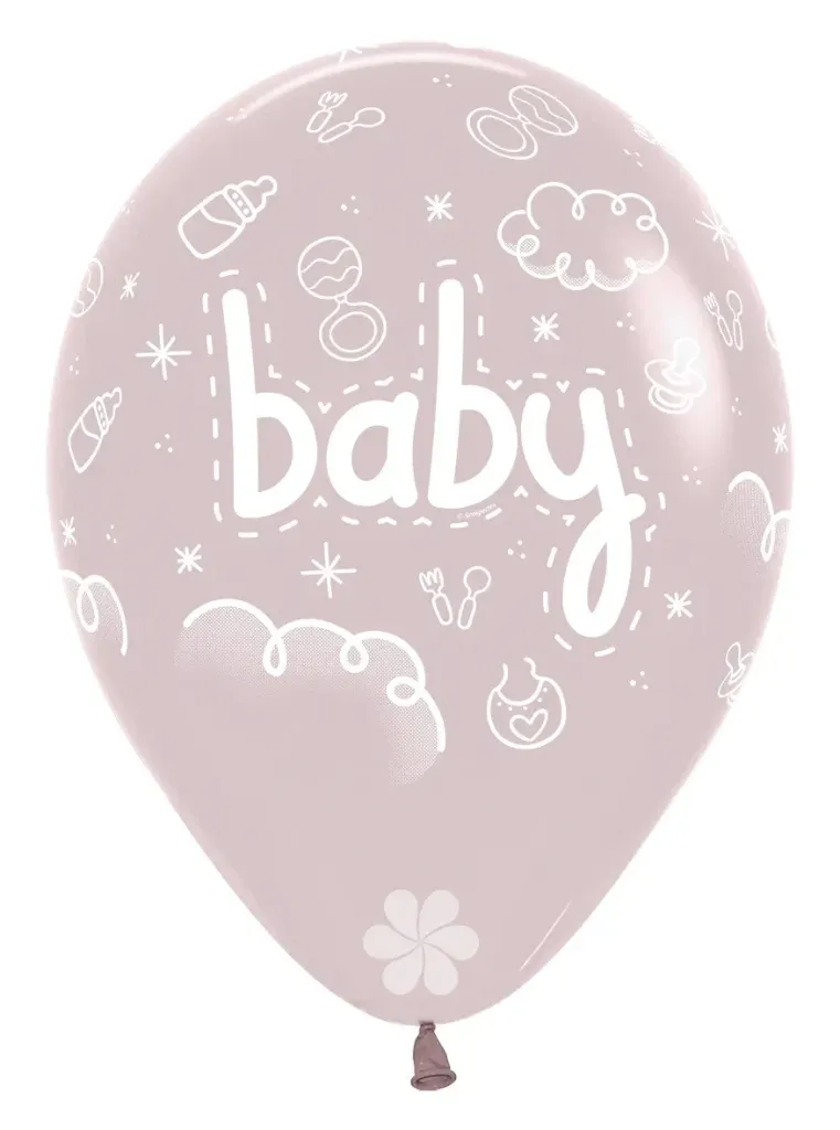 [R12BABY110R] R12 - Retail Pack - Baby - Pastel Dusk Rose - 110 - 12 x 12 Pcs