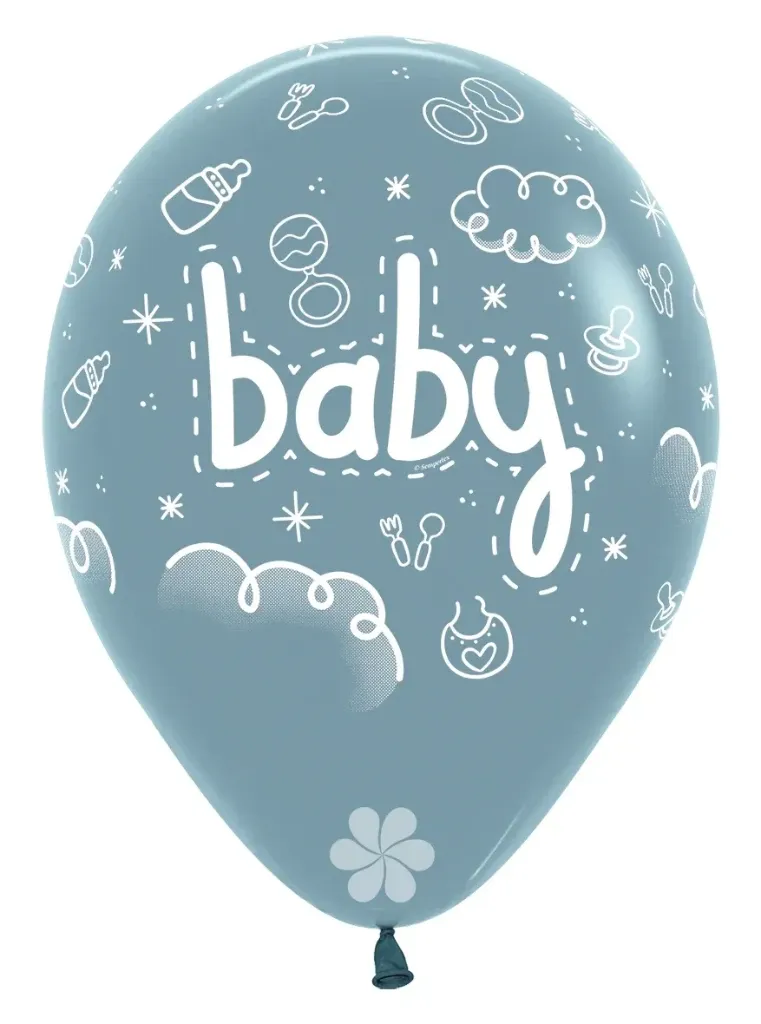 R12 - Baby - Pastel Dusk Blue - 140 - 25 Stuks