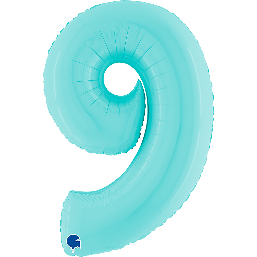[069PB-P] Number 9 - Light Blue - 40 inch - Grabo