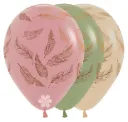 R12 - Feathers - Assortment - Copper Ink - 25 Stuks