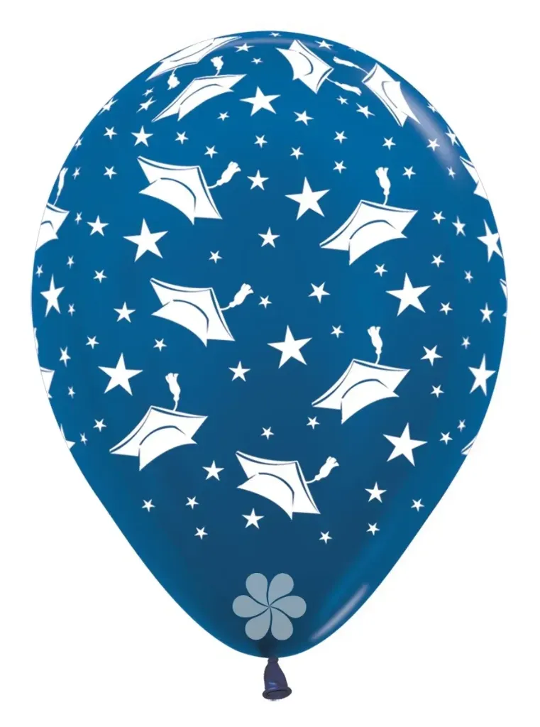 R12 - Graduation Hats - Metallic Blue - 540 - 25 St.
