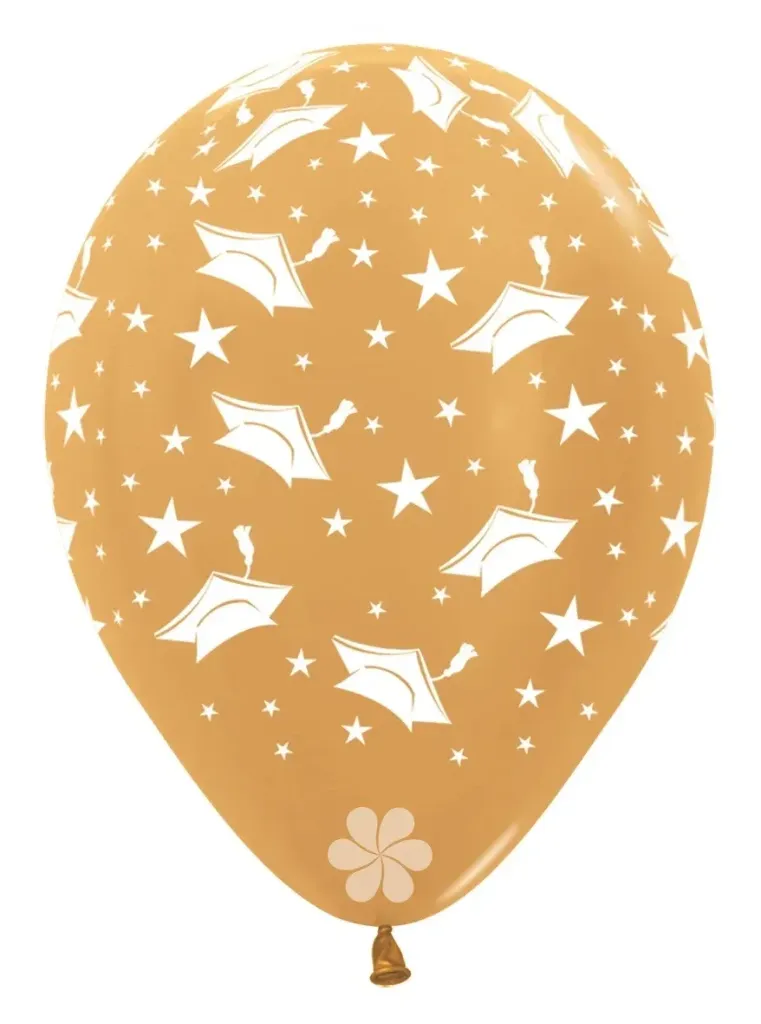 [R12GRAD570] R12 - Graduation Hats - Gold - 570- 25 Stuks