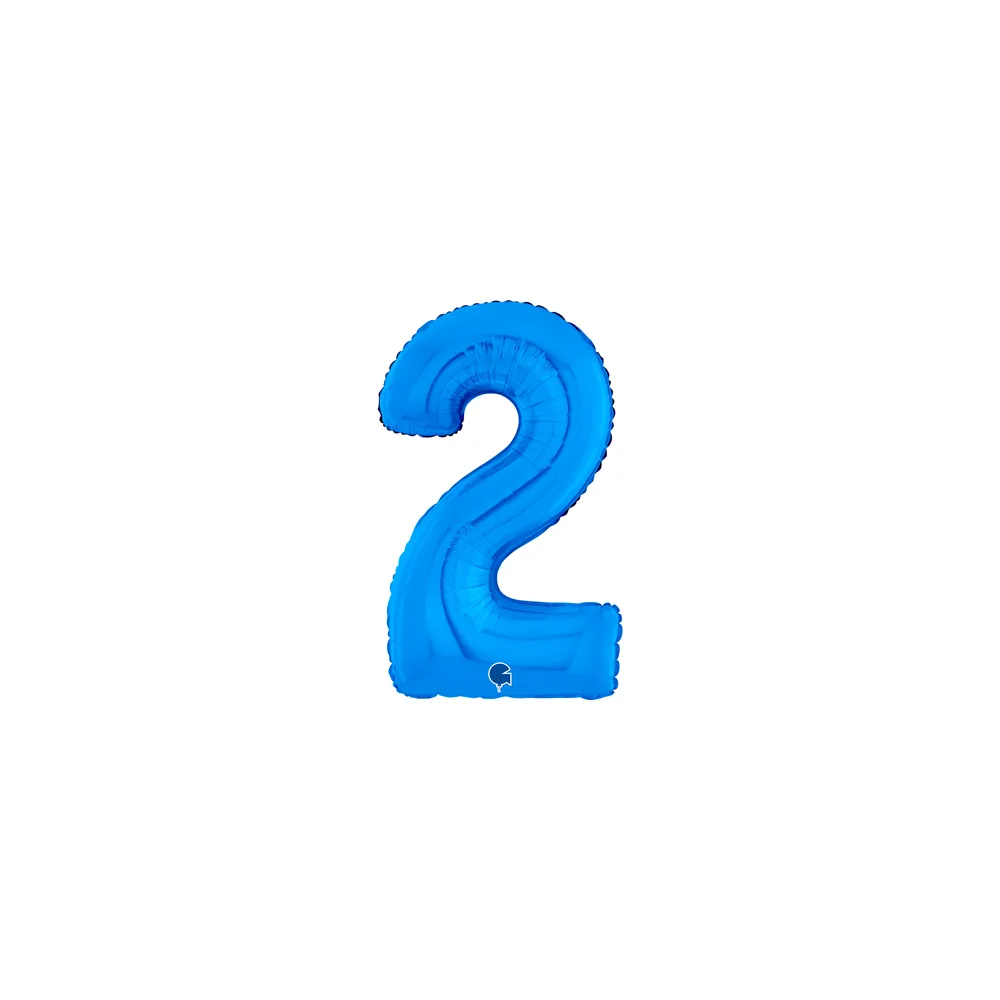 [07002B-B10] Number 2 - Blue - 7 inch - Grabo - 10 Pcs