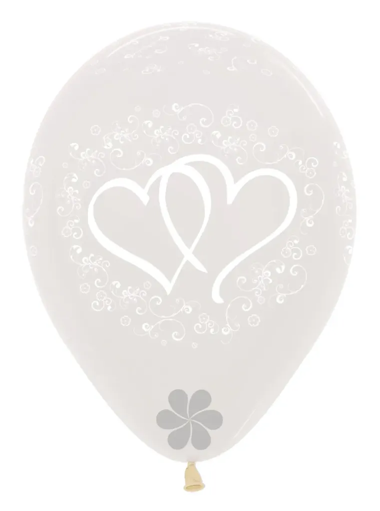 [R12HEARTS390] R12 - Entwinted Hearts - Crystal Clear - 390 - 25pcs