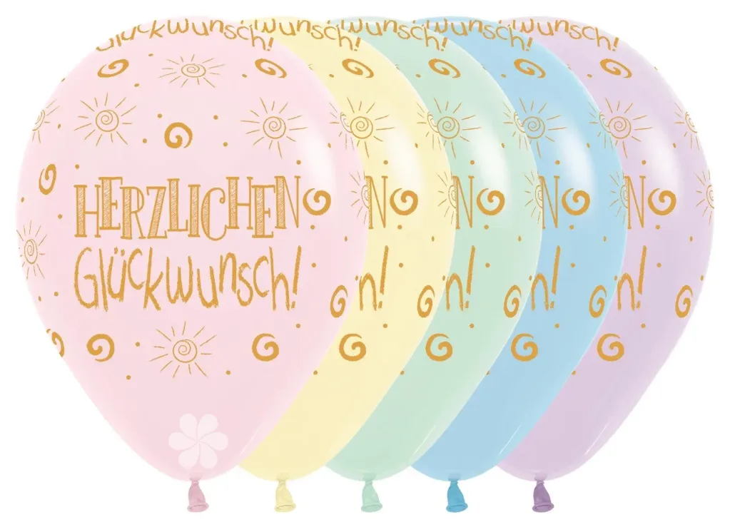 R12 - Herzlichen Gluckwunsch - Pastel Matte Assortment - 25 Stuks