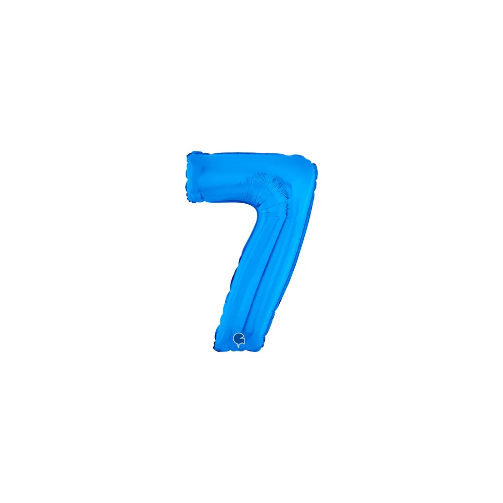 [07007B-B10] Number 7 - Blue - 7 inch - Grabo - 10 Pcs