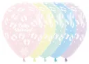 R12 - Baby Shower Footprints - Pastel Matte Assortment - 25 Pcs