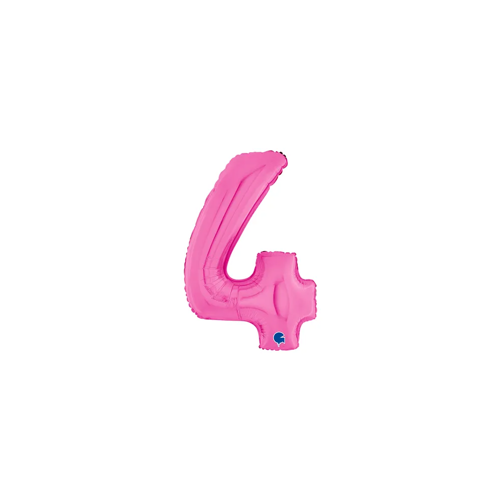 [07014F-B10] Number 4 - Fuchsia - 7 inch - Grabo - 5 Pcs