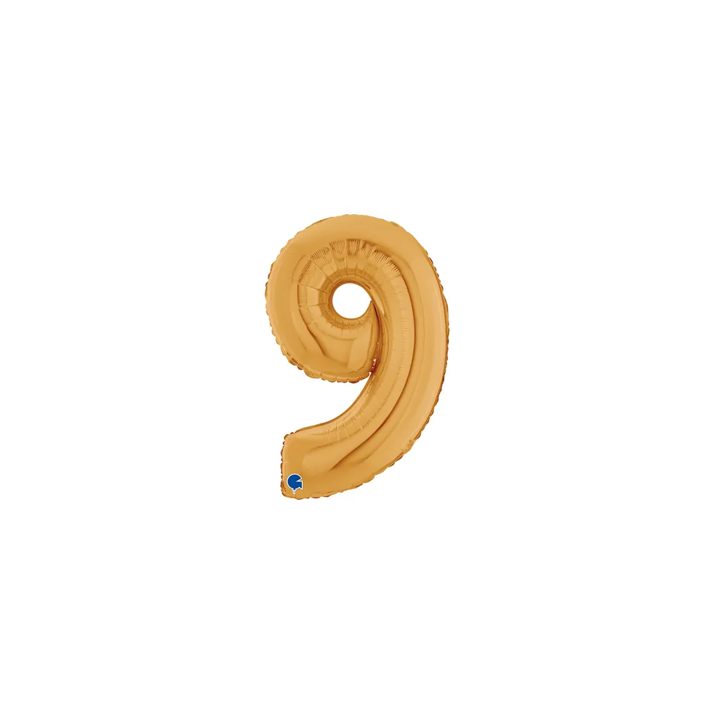 [07029G-B10] Number 9 - Gold - 7 inch - Grabo - 10 Stuks