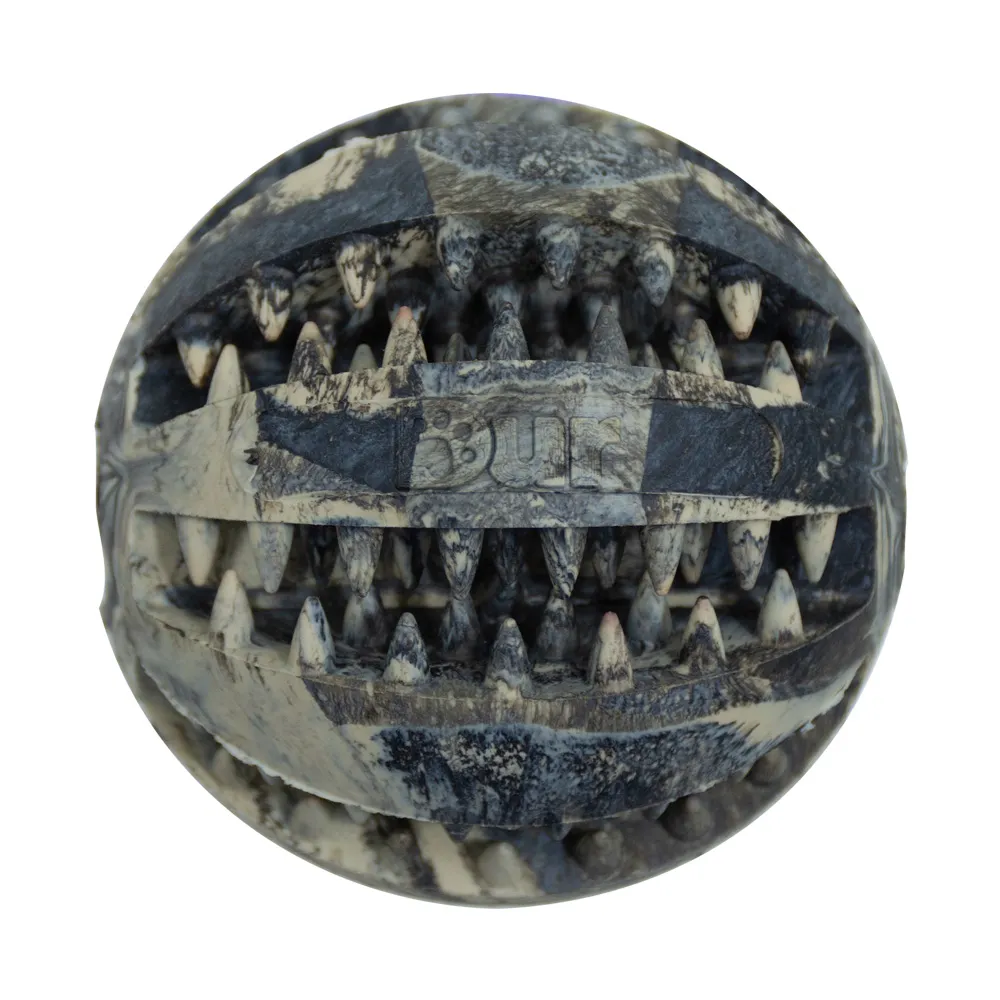 [07074] Dur - Dog Toy - Ball Medium - Black / White - 1 Piece