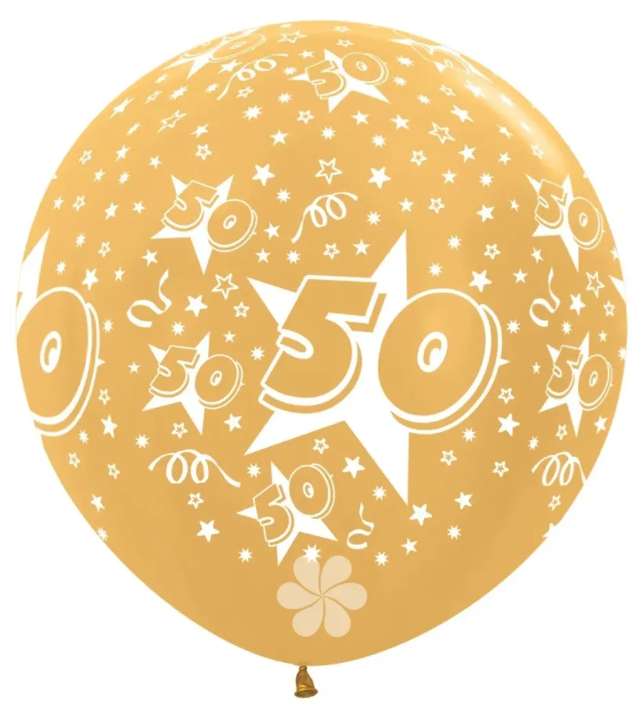 R36 - Number 50 - Metallic Gold - 570 - 2 Pcs