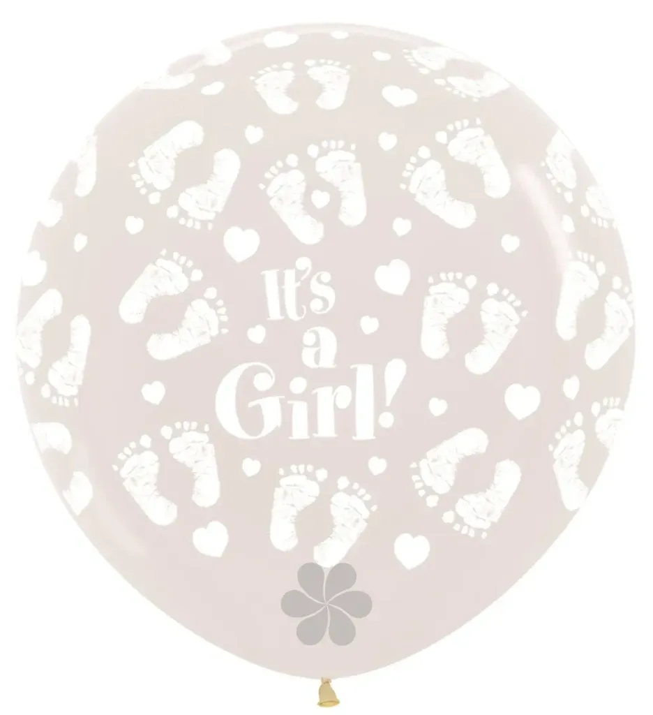 R36 - It's a Girl Footprint - Clear 390 - 2 Pcs