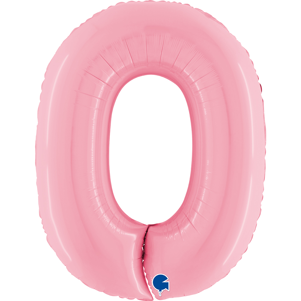 [070PP-P] Number 0 - Pink - 40 inch - Grabo