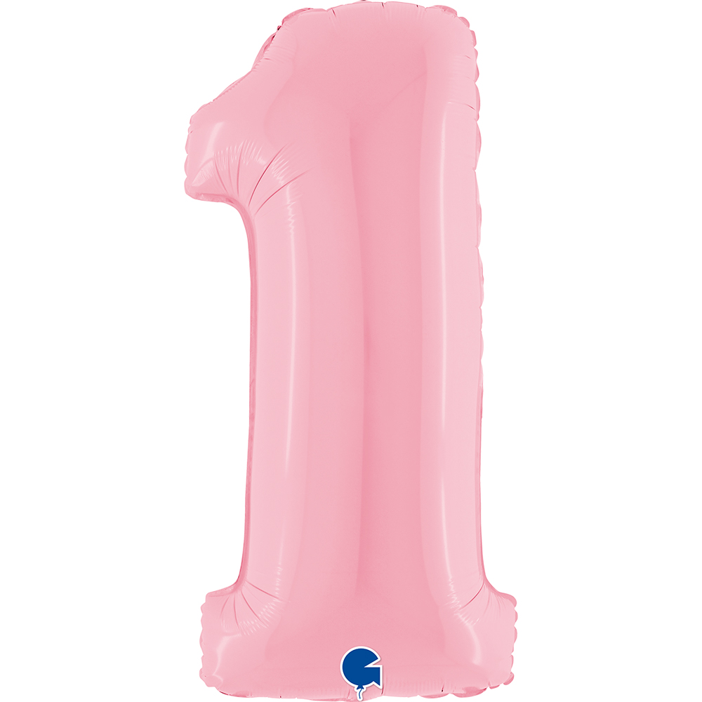 [071PP-P] Number 1 - Pink - 40 inch - Grabo