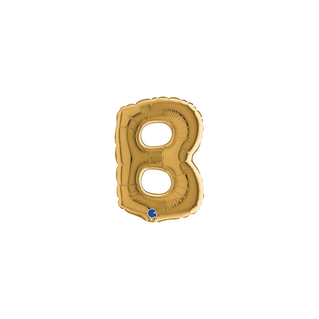 [07212G-B10] Letter B - Gold - 7 inch - Grabo - 10 Stuks