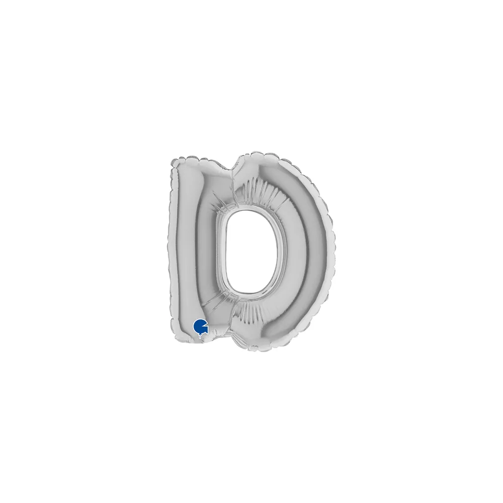Letter D - Silver - 7 inch - Grabo - 5 Pcs