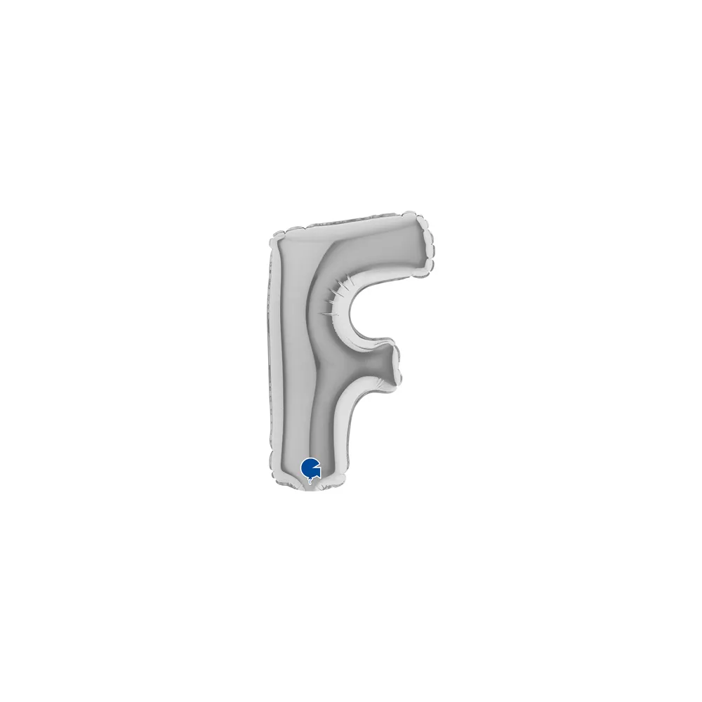 [07259S-B10] Letter F - Silver - 7 inch - Grabo - 5 St.