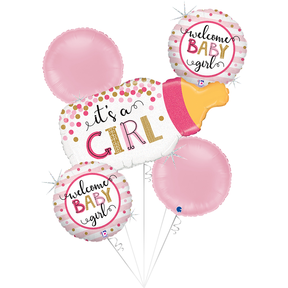 Set - It's A Girl - Confetti Bottle - Grabo
