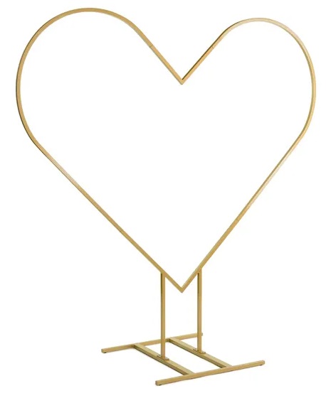 [SNT3] Decoration Balloon Stand - Gold Heart