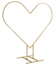 Decoration Balloon Stand - Gold Heart