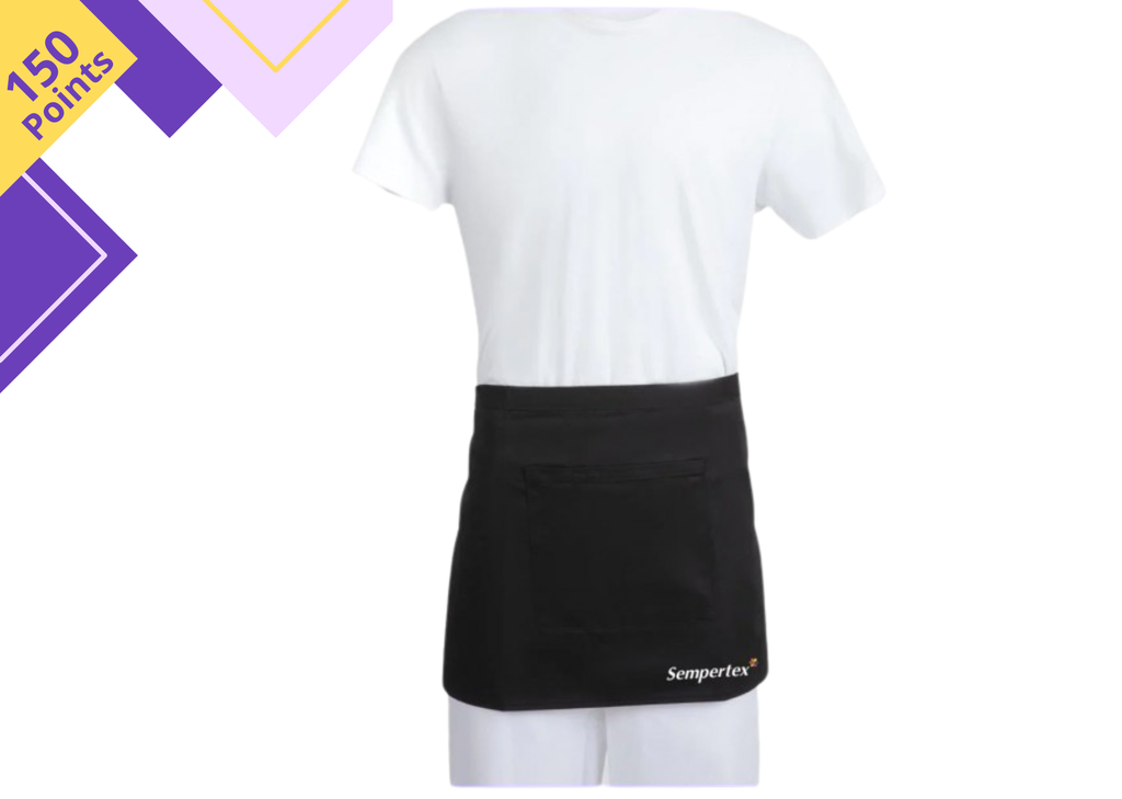 Sempertex - Schwarze kurze Schürze - Mit Logo - 150p