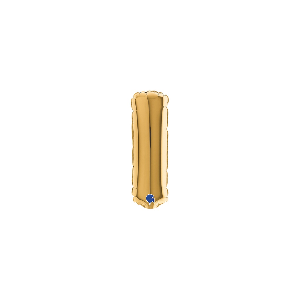 [07282G-B10] Letter I - Gold - 7 inch - Grabo - 10 Stuks
