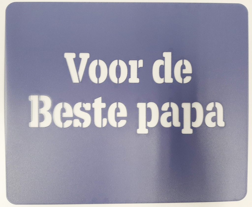 Template - Balloon Box - Voor De Beste Papa