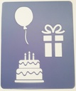 Template - Balloon Box - Birthday Set