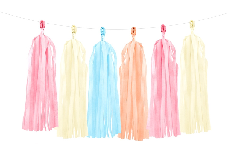 [TG7] Tassel Garland - Tropical Colors - 2m