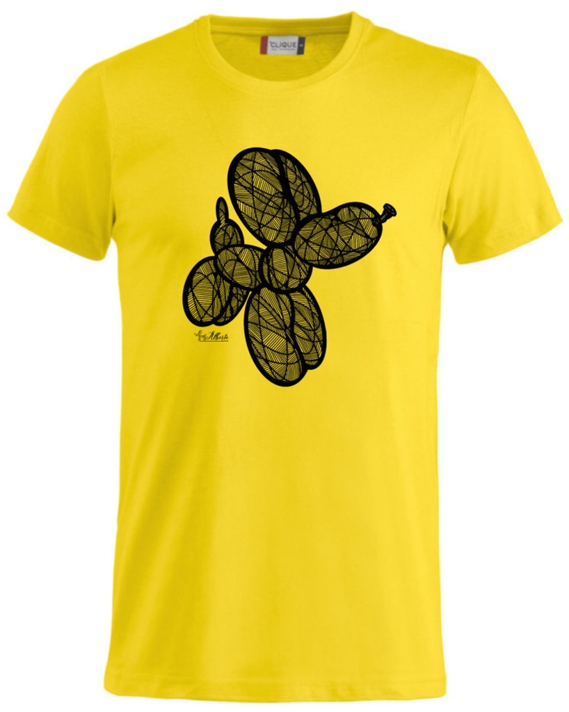 [WOMCRYXL] T-Shirt WOMEN - Design Crossing - Yellow - XL - By Alberto Falcone