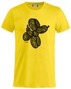 T-Shirt WOMEN - Design Crossing - Yellow - XL - By Alberto Falcone