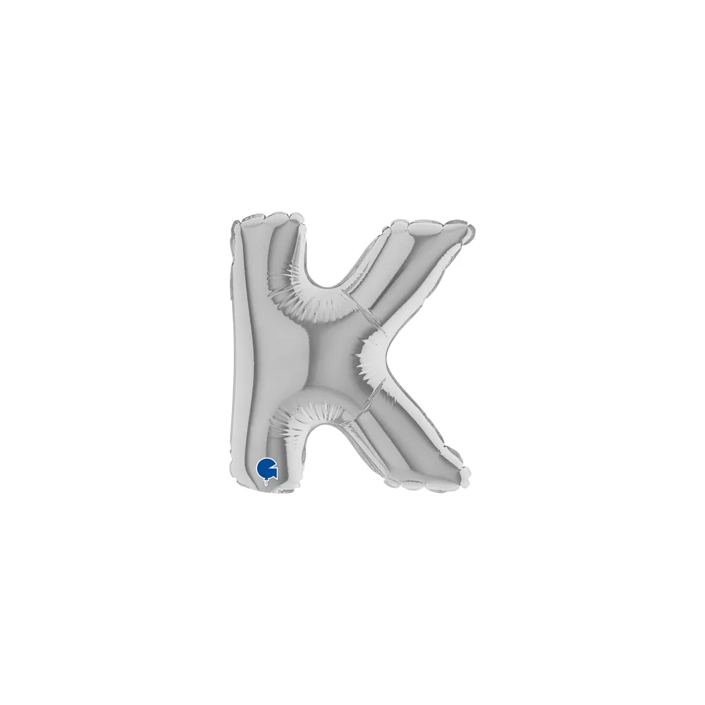 Letter K - Silver - 7 inch - Grabo - 5 Pcs