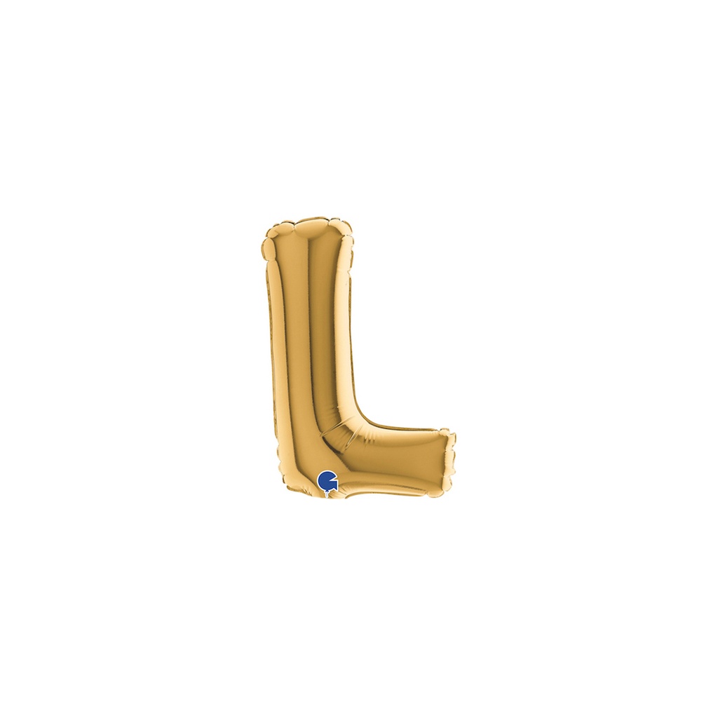 [07312G-B10] Letter L - Gold - 7 inch - Grabo - 10 Stuks