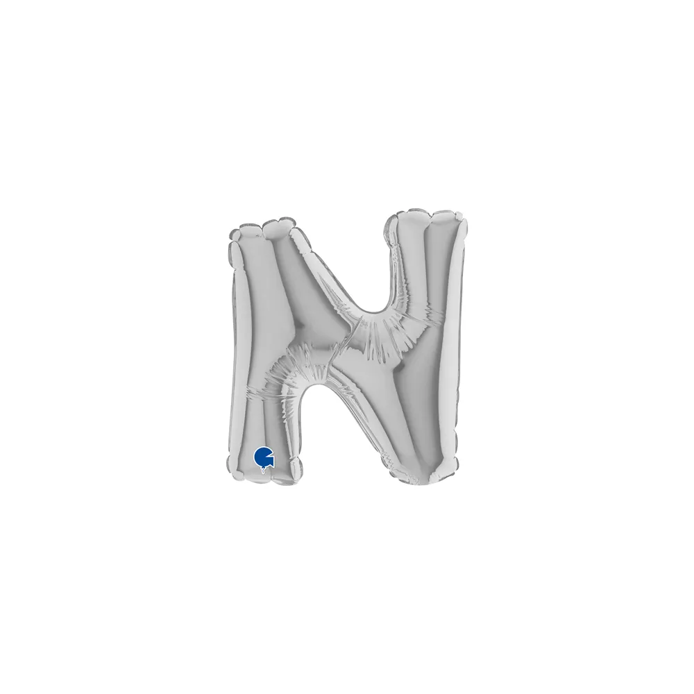 Letter N - Silver - 7 inch - Grabo - 10 St.
