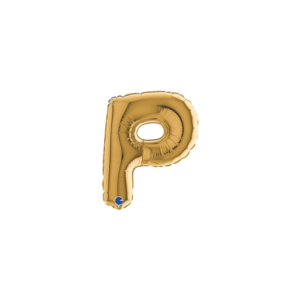 [07352G-B10] Letter P - Gold - 7 inch - Grabo - 5 Pcs