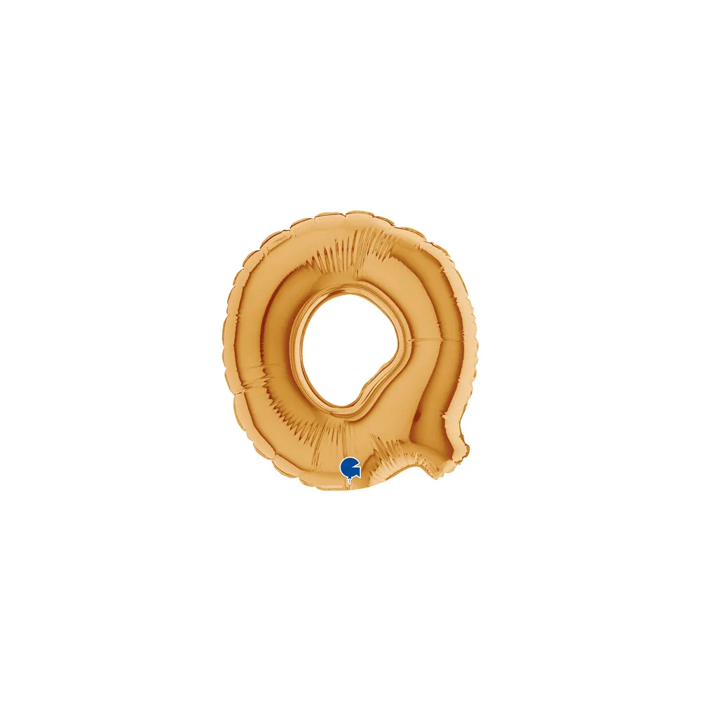 [07362G-B10] Letter Q - Gold - 7 inch - Grabo - 5 Pcs