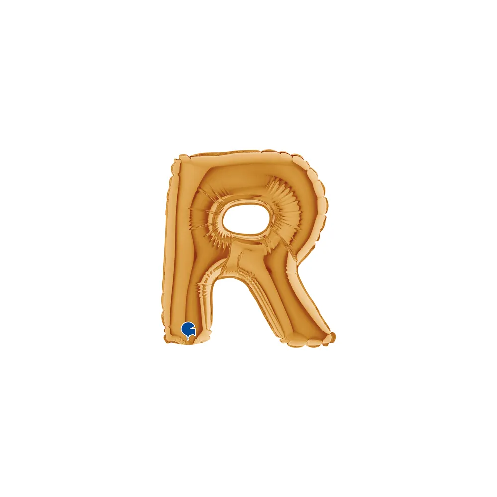 [07372G-B10] Letter R - Gold - 7 inch - Grabo - 5 Pcs