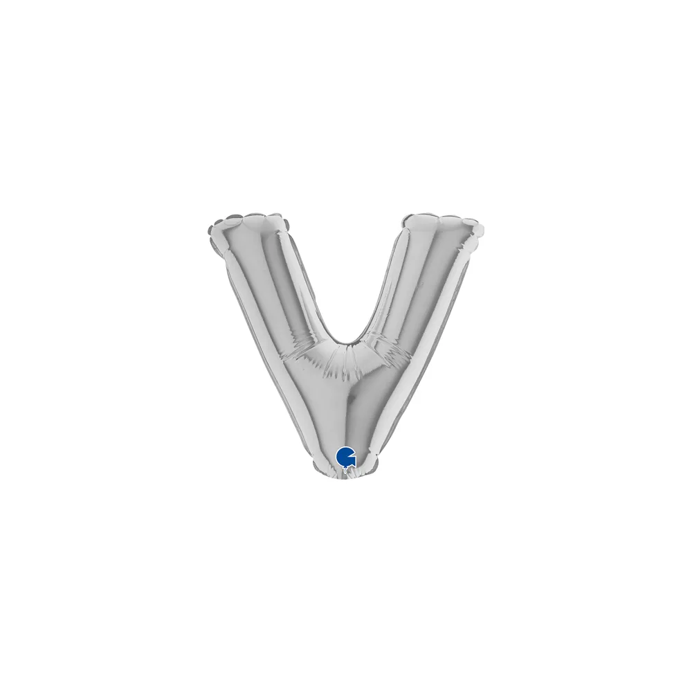 Letter V - Silver - 7 inch - Grabo - 5 Stuks