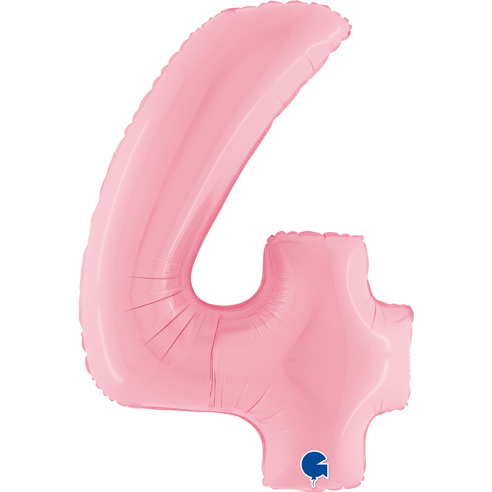 [074PP-P] Number 4 - Pink - 40 inch - Grabo