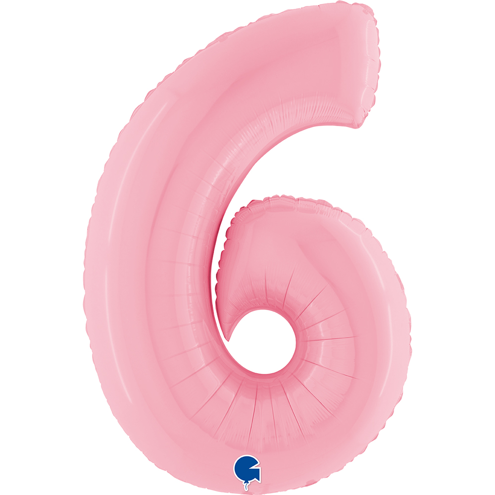 Number 6 - Pink - 40 inch - Grabo