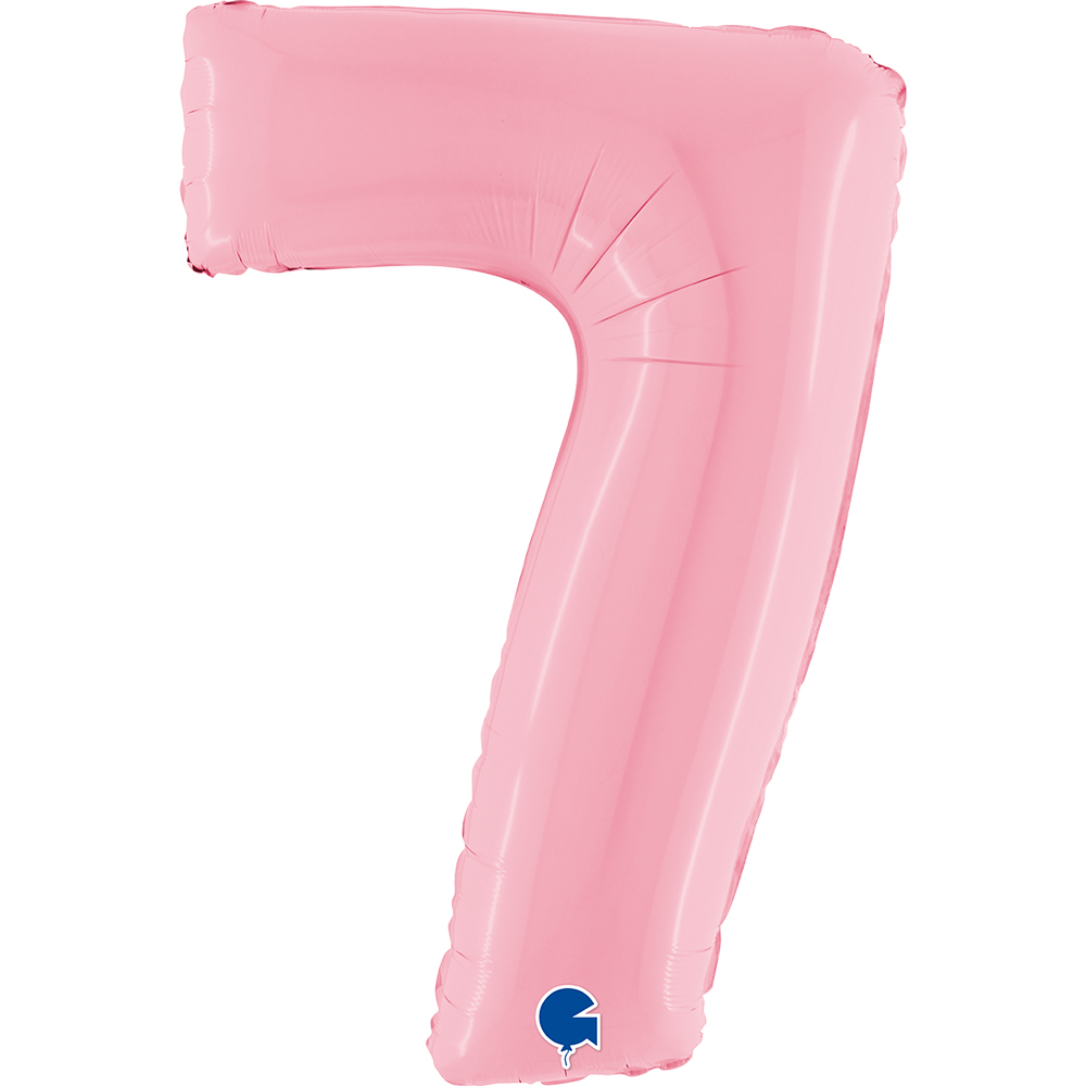 [077PP-P] Number 7 - Pink - 40 inch - Grabo