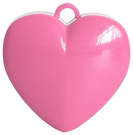 [B609P] Balloon Weight - Heart - Pink - 12 Pcs