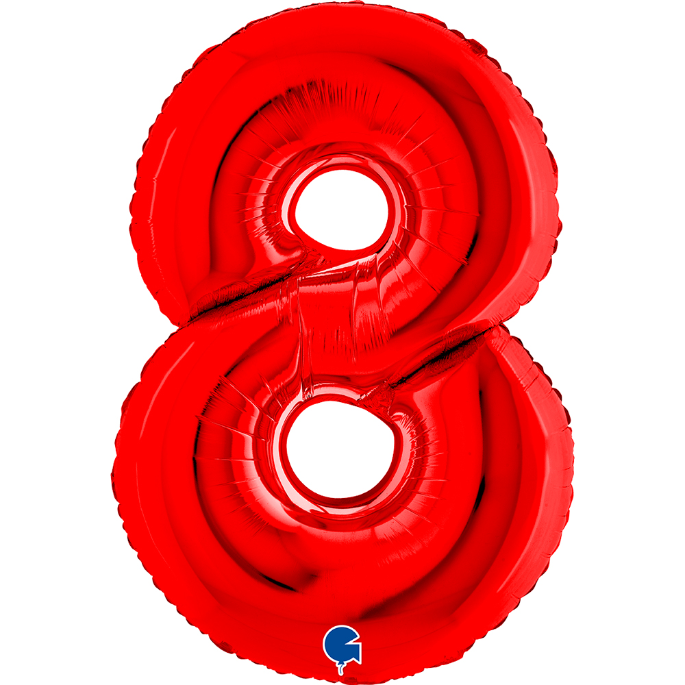Number 8 - Red - 40 inch - Grabo