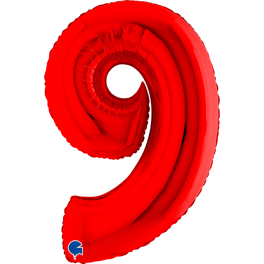 Number 9 - Red - 40 inch - Grabo