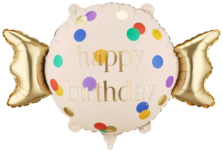 [FB386] Happy Birthday - Candy - 24 inch