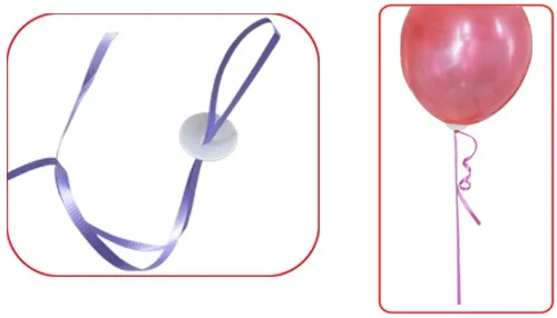 Balloon Sealer with Ribbon - 100 Stuks